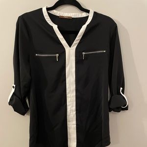 Black and White Top, Size Small